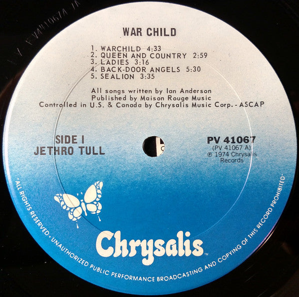 Jethro Tull : War Child (LP, Album, RE)