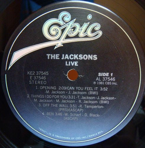 The Jacksons : Live (2xLP, Album, Ter)
