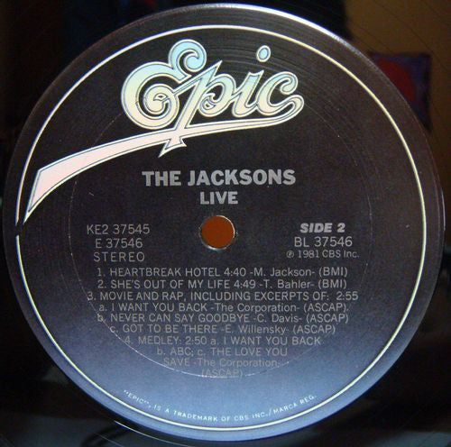 The Jacksons : Live (2xLP, Album, Ter)