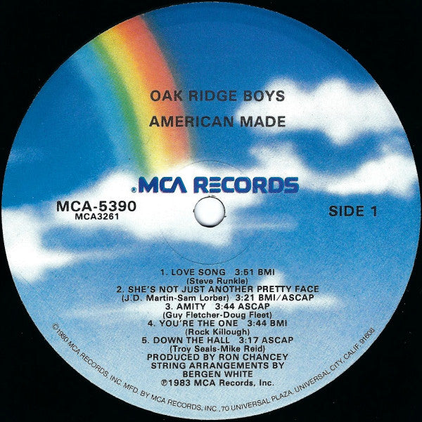 The Oak Ridge Boys : American Made (LP, Album, Glo)