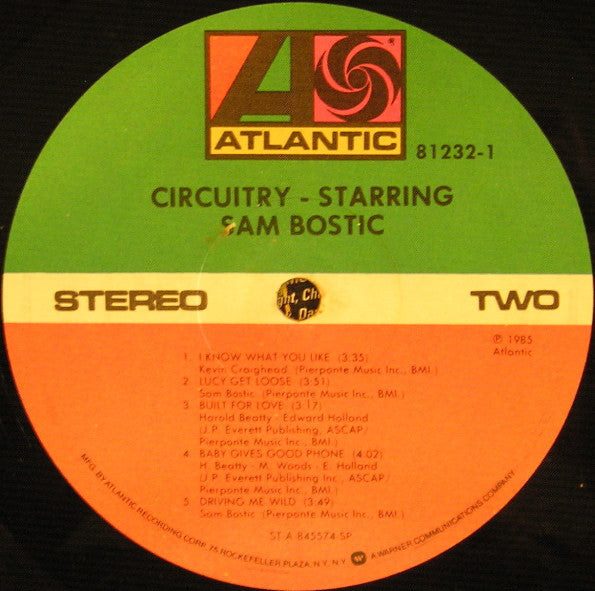 Sam Bostic : Circuitry Starring Sam Bostic (LP, Album)
