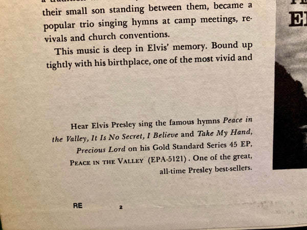 Elvis Presley : His Hand In Mine (LP, Album, RE, Ind)