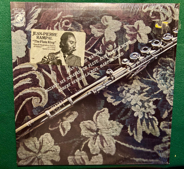 Wolfgang Amadeus Mozart / Jean-Pierre Rampal, Robert Veyron-Lacroix : Six Sonatas For Flute And Harpsichord (LP, Album)