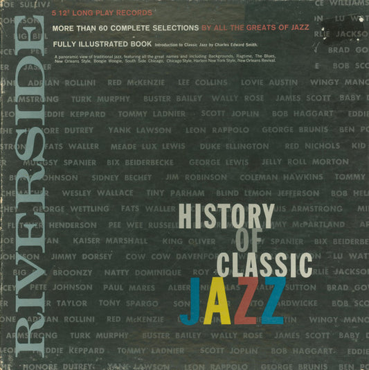 Various : History Of Classic Jazz (5xLP, Comp, RE + Box, Sta)