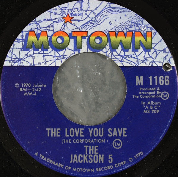 The Jackson 5 : The Love You Save (7", Single)