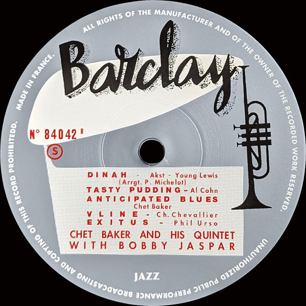 Chet Baker And His Quintet* With Bobby Jaspar : Chet Baker And His Quintet With Bobby Jaspar (LP, Album, Mono, Ltd, RE, RM, RP, 180)