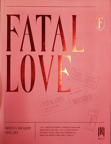 Monsta X (2) : Fatal Love (CD, Album, VER)