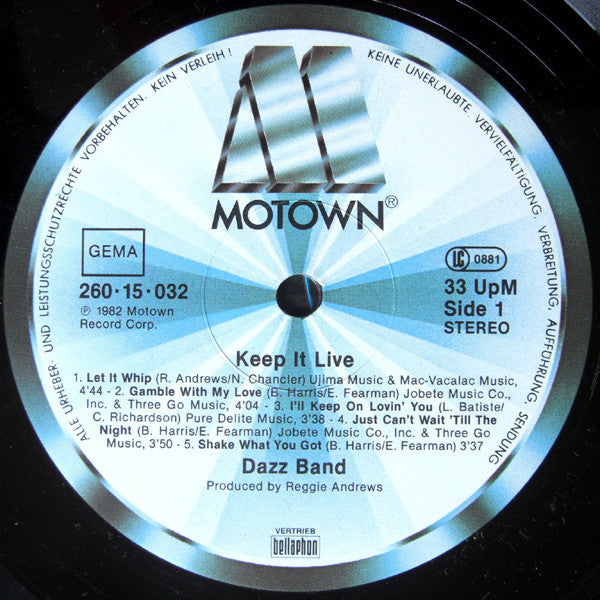 Dazz Band : Keep It Live (LP, Album)