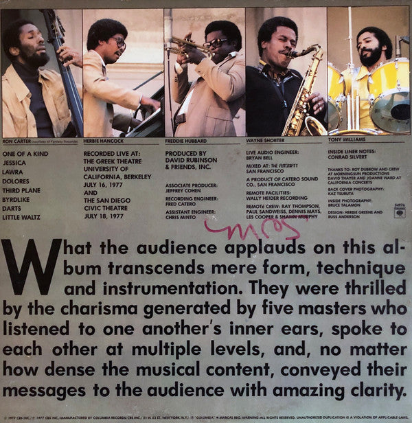 The V.S.O.P. Quintet : The Quintet (2xLP, Album, Pit)