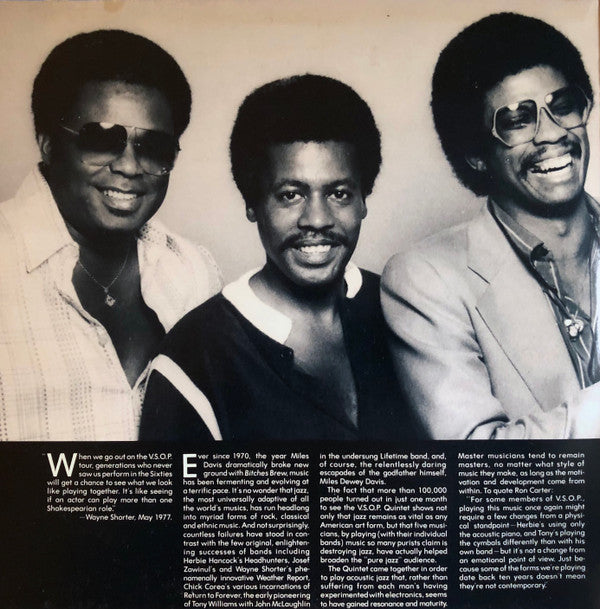 The V.S.O.P. Quintet : The Quintet (2xLP, Album, Pit)