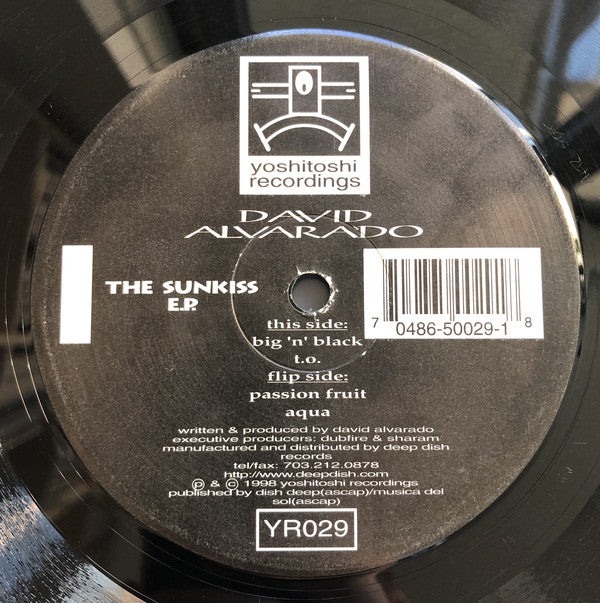 David Alvarado : The Sun Kiss E.P. (12", EP, Yel)