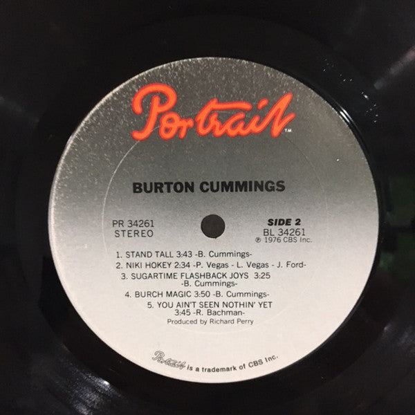Burton Cummings : Burton Cummings (LP, Album, Pit)