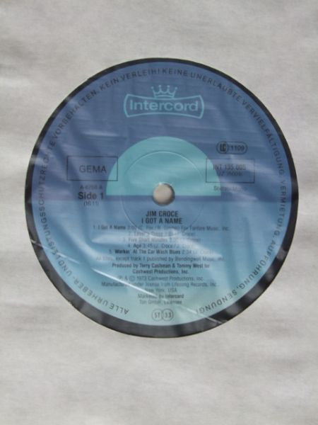 Jim Croce : I Got A Name (LP, Album, RE)