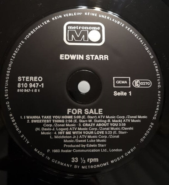 Edwin Starr : For Sale (LP, Album)