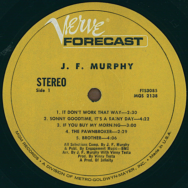 Jack Murphy : J. F. Murphy (LP, Album)