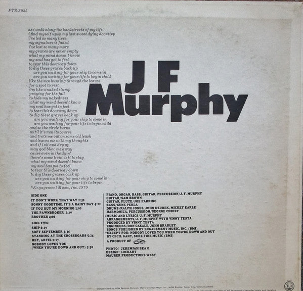 Jack Murphy : J. F. Murphy (LP, Album)