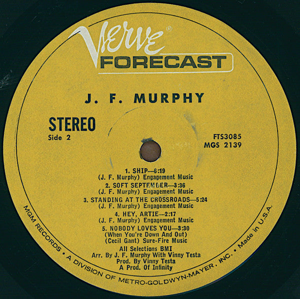 Jack Murphy : J. F. Murphy (LP, Album)
