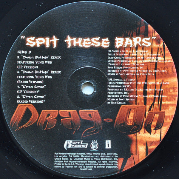 Drag-On : Spit These Bars (12", Maxi)