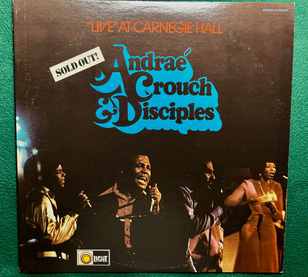 Andraé Crouch & The Disciples : "Live" At Carnegie Hall (LP, Album)