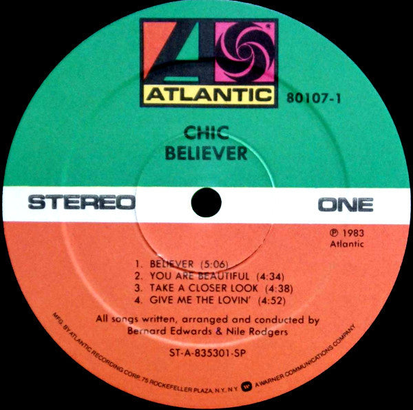 Chic : Believer (LP, Album, SP )