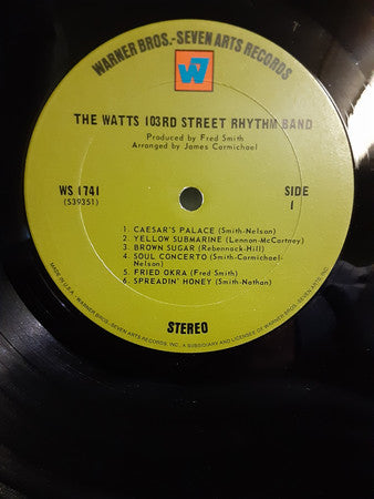 The Watts 103rd Street Rhythm Band* : Hot Heat And Sweet Groove (LP, Album, San)