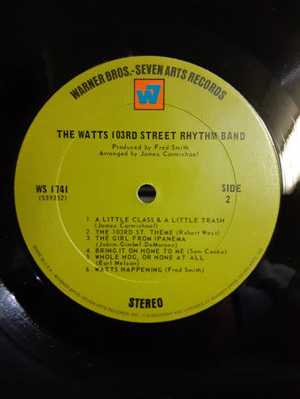 The Watts 103rd Street Rhythm Band* : Hot Heat And Sweet Groove (LP, Album, San)