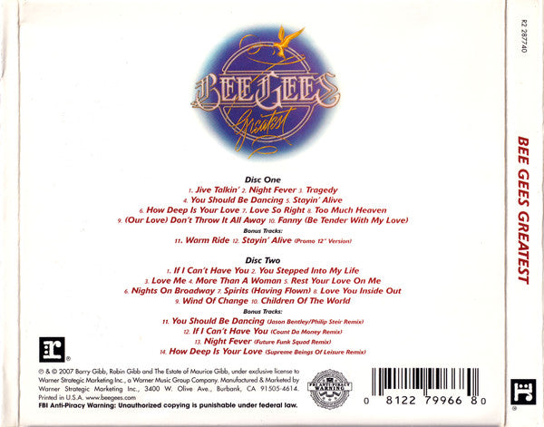 Bee Gees : Greatest (2xCD, Comp, RE, S/Edition, Dig)
