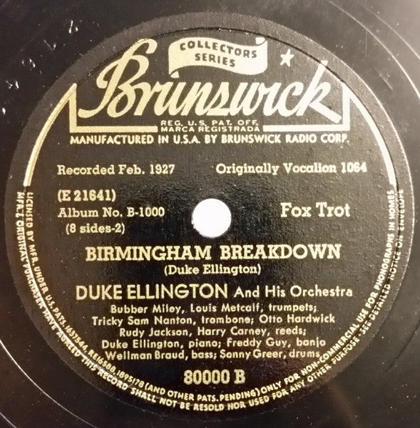 Duke Ellington And His Orchestra : Ellingtonia Volume 1 (4xShellac, 10", Album, Comp)