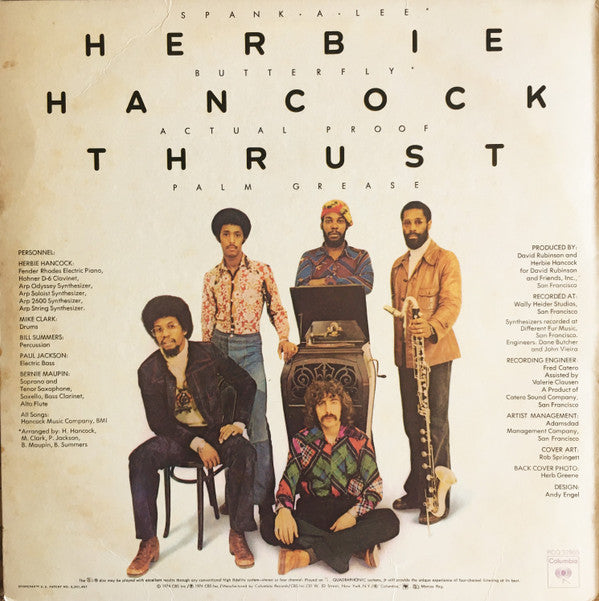 Herbie Hancock : Thrust (LP, Album, Quad, Ter)