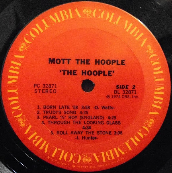 Mott The Hoople : The Hoople (LP, Album, TX )