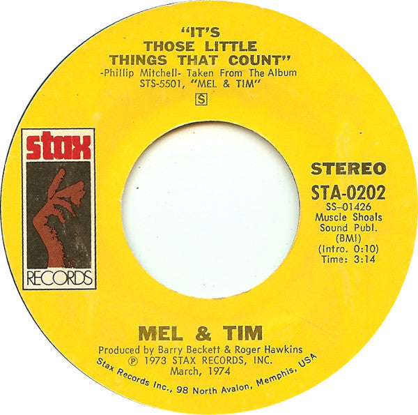 Mel & Tim : The Same Folks / It's Those Little Things That Count (7", San)