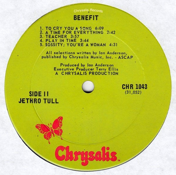 Jethro Tull : Benefit (LP, Album, RE, Ter)