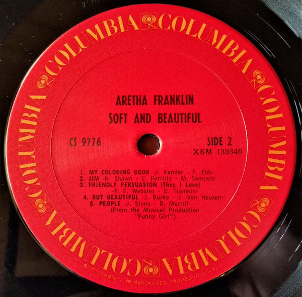 Aretha Franklin : Soft And Beautiful (LP, Album, RP)