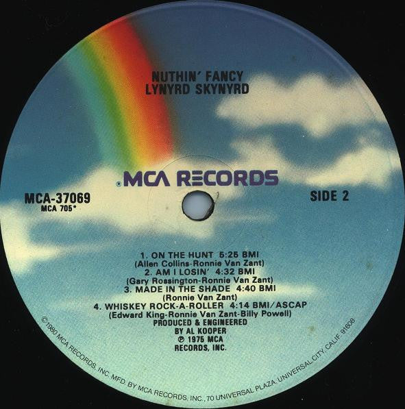 Lynyrd Skynyrd : Nuthin' Fancy (LP, Album, RE, Glo)