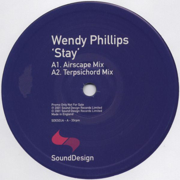 Wendy Phillips : Stay (12", Promo)