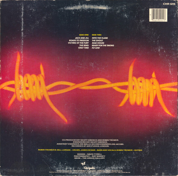 Robin Trower : Victims Of The Fury (LP, Album, Ter)