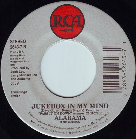 Alabama : Jukebox In My Mind (7", Single)