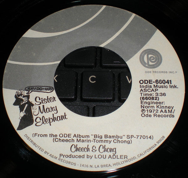 Cheech & Chong : Sister Mary Elephant (7", Single, Styrene, Pit)