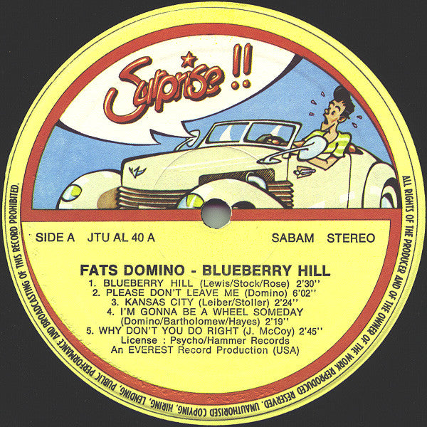 Fats Domino : Blueberry Hill (LP, Comp)