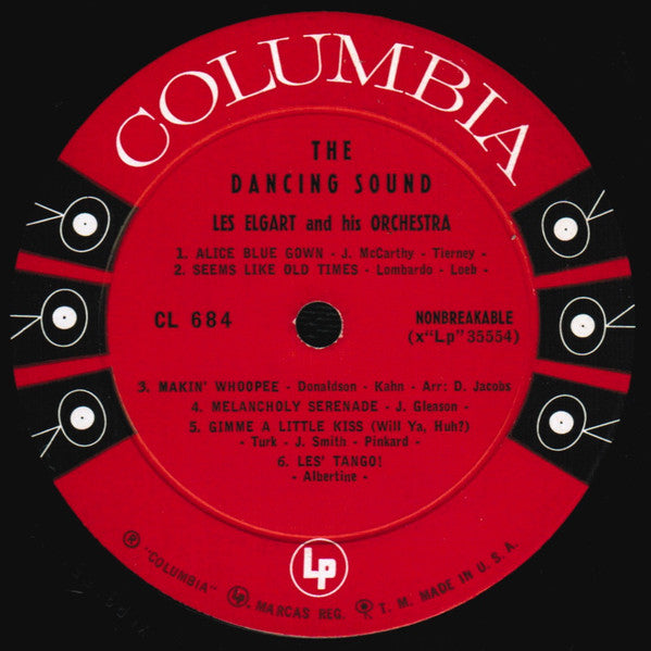 Les Elgart And His Orchestra : The Dancing Sound (LP, Album, Mono)