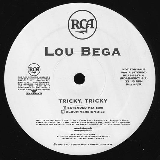 Lou Bega : Tricky, Tricky (12", Promo)