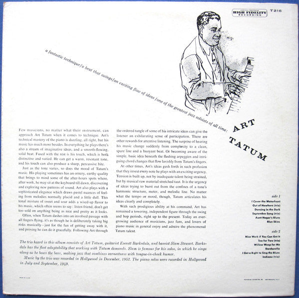 Art Tatum : Art Tatum (LP, Mono, RE)