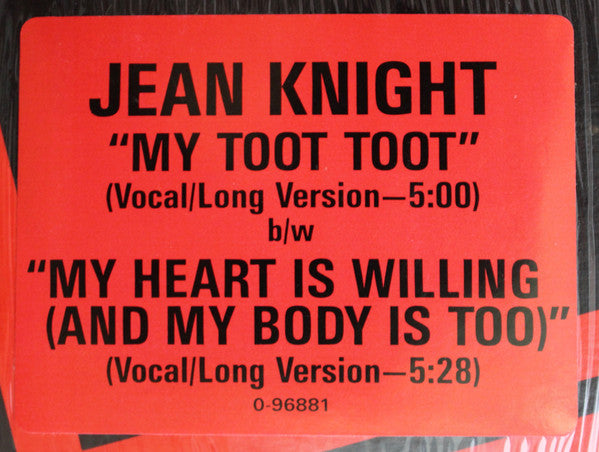 Jean Knight : My Toot Toot (12")