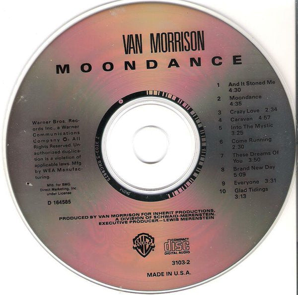 Van Morrison : Moondance (CD, Album, Club, RE)