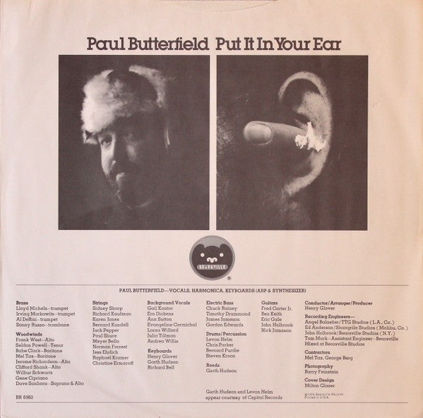 Paul Butterfield : Put It In Your Ear (LP, Album, San)