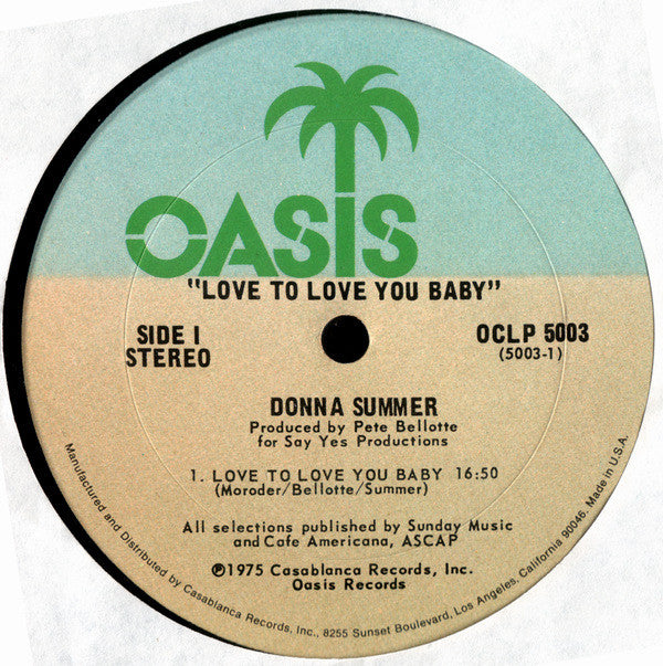 Donna Summer : Love To Love You Baby (LP, Album, San)