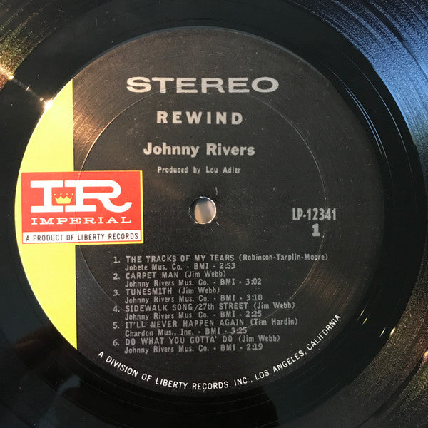 Johnny Rivers : Rewind (LP, Album, Gat)