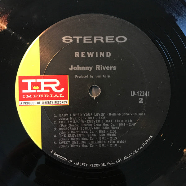 Johnny Rivers : Rewind (LP, Album, Gat)