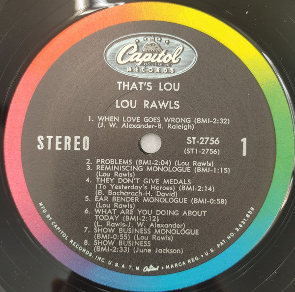 Lou Rawls : That's Lou (LP, Album, Los)