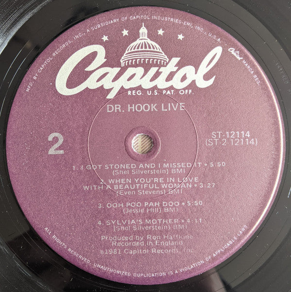Dr. Hook : Live (LP, Album, Jac)